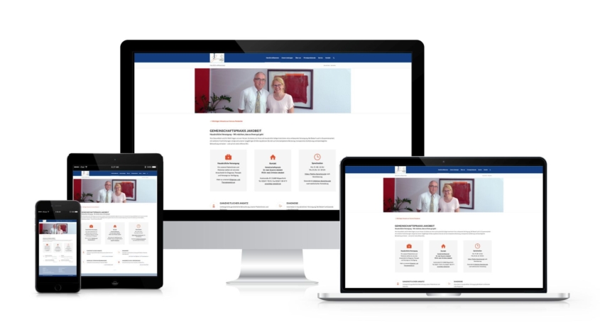 Website Gemeinschaftspraxis Jakobeit