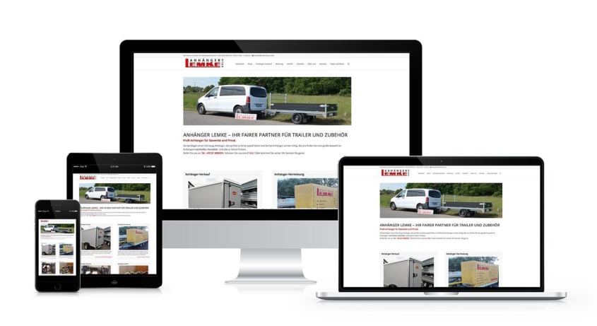 Neue Website für Anhänger Lemke